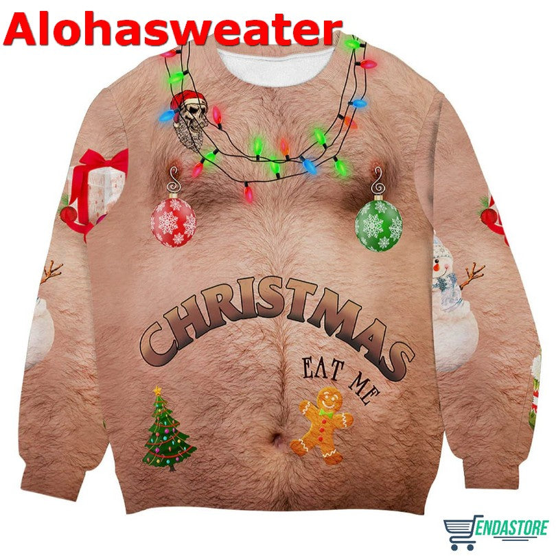 Christmas Eat Me Personalizedwitch Christmas Sweater - Holiday Gift product image