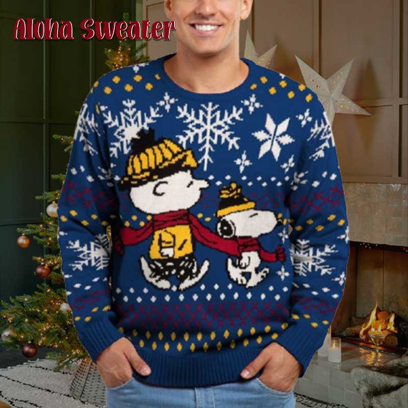 Halloween Charlie Brown And Snoopy Ugly Christmas Sweater - Holiday Gift product image 5
