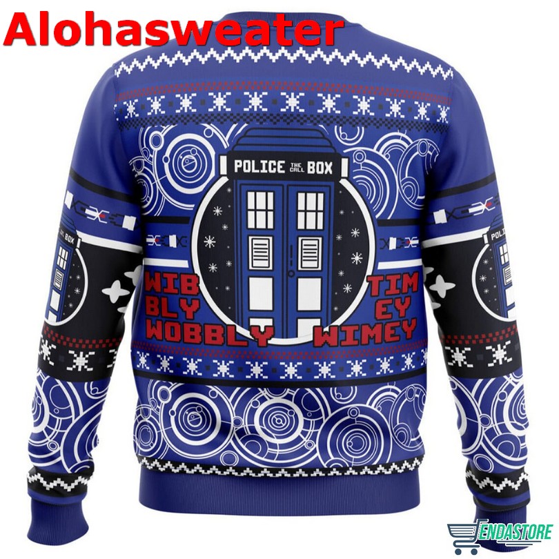 Christmas Through Time And Space Doctor Who Ugly Christmas Sweater - Holiday Gift product image 2
