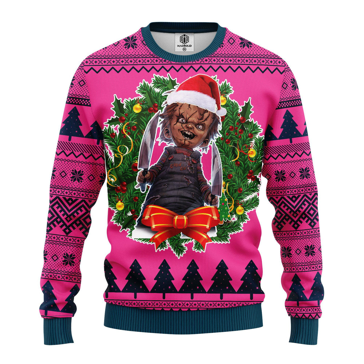 Chucky Doll 3D Ugly Christmas Sweater - Holiday Gift product image