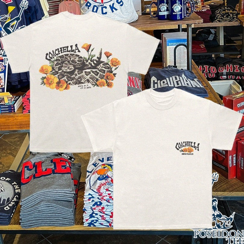 Coachella Ophidian Poppies - Adult & Kids T-Shirts, Sweatshirts & Hoodies apparel design preview 1