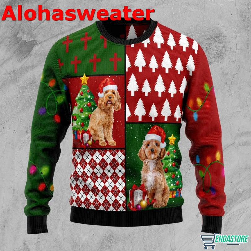Cockapoo Hohoho Ugly Christmas Sweater - Holiday Gift product image