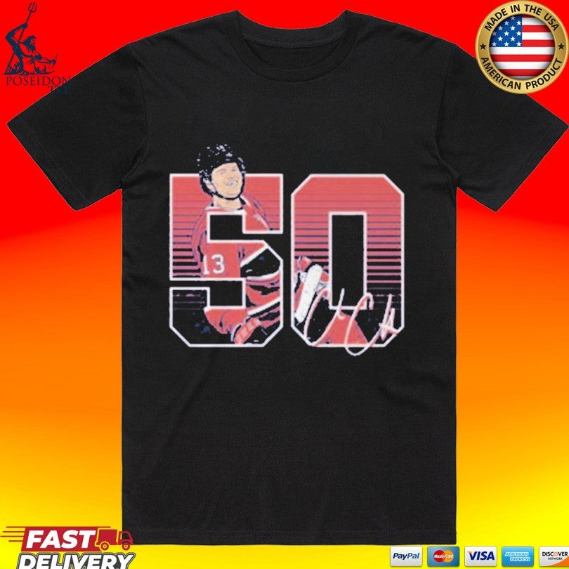 Cole Caufield 50 Goals 2026 - Adult & Kids T-Shirts, Sweatshirts & Hoodies apparel design preview 1