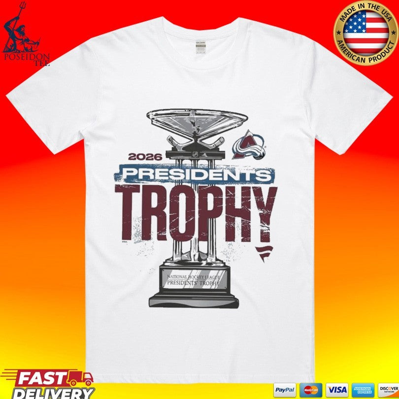 Colorado Avalanche Nhl 2026 Presidents Trophy Winner - Adult & Kids T-Shirts, Sweatshirts & Hoodies apparel design preview 1