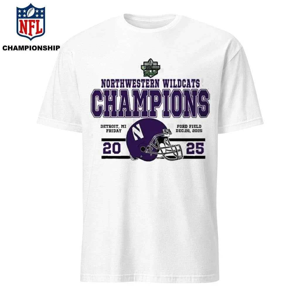 Congrats Northwestern Wildcats Football To The - Adult & Kids T-Shirts, Sweatshirts & Hoodies apparel design preview 1