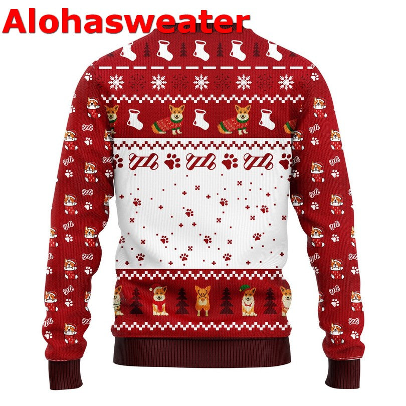 Corgi Noel cute Ugly Christmas Sweater - Holiday Gift product image 2