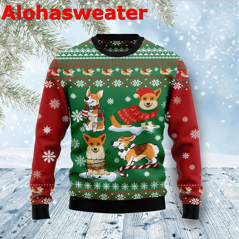 Corgi Noel cute Ugly Christmas Sweater - Holiday Gift product image 4