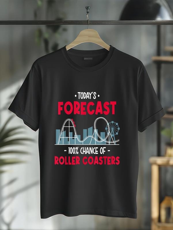 Cotton 100% Chance Roller Coasters Park Carnival Ride - Adult & Kids T-Shirts, Sweatshirts & Hoodies apparel design preview 1