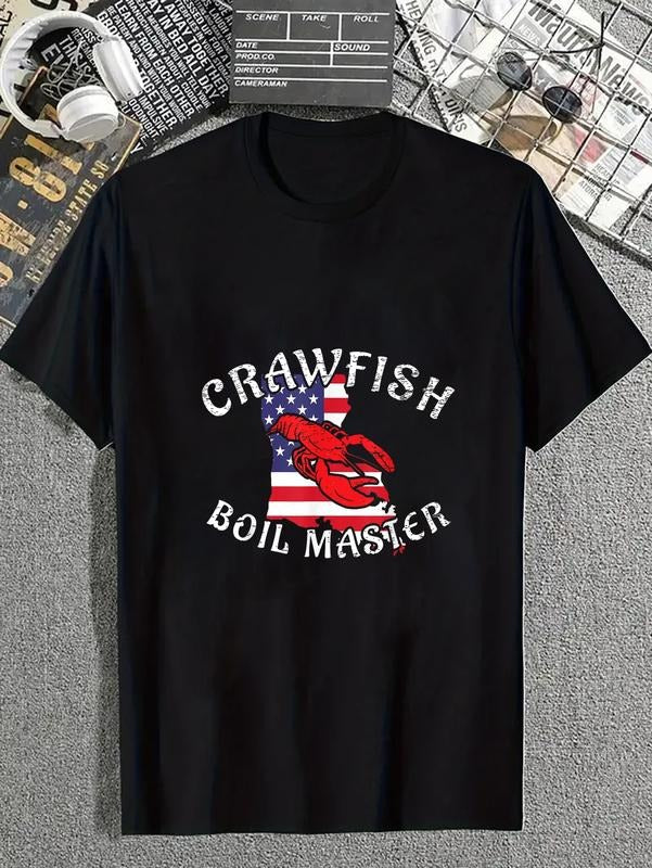 Cotton American Flag Louisiana Crawfish Boil Master - Adult & Kids T-Shirts, Sweatshirts & Hoodies apparel design preview 1