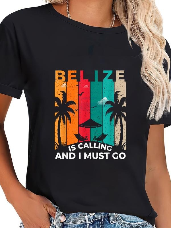 Cotton Belize Is Calling I Must Go Vintage Summer - Adult & Kids T-Shirts, Sweatshirts & Hoodies apparel design preview 1
