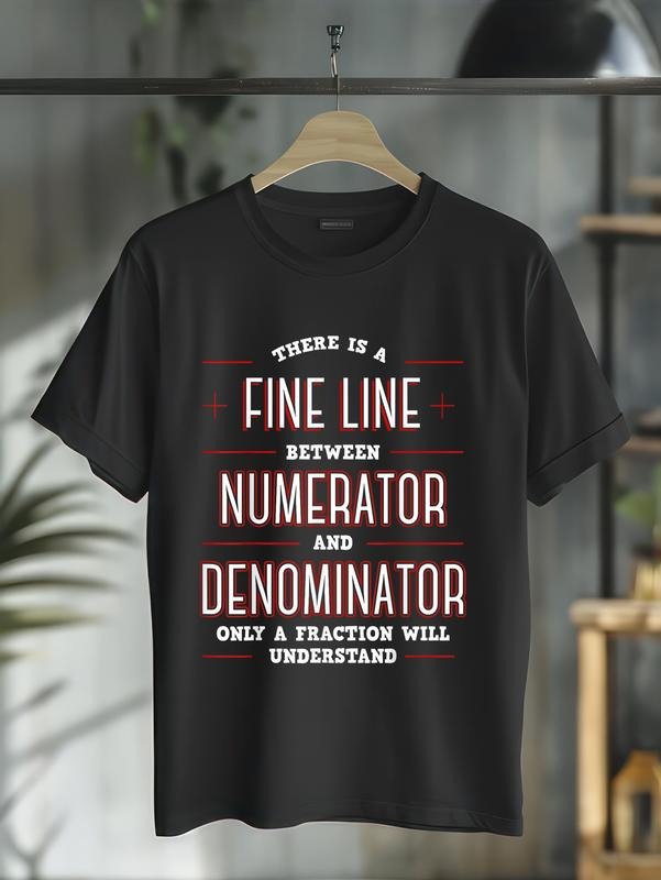Cotton Black Math Algebraic Fractions Number Ratios - Adult & Kids T-Shirts, Sweatshirts & Hoodies apparel design preview 1