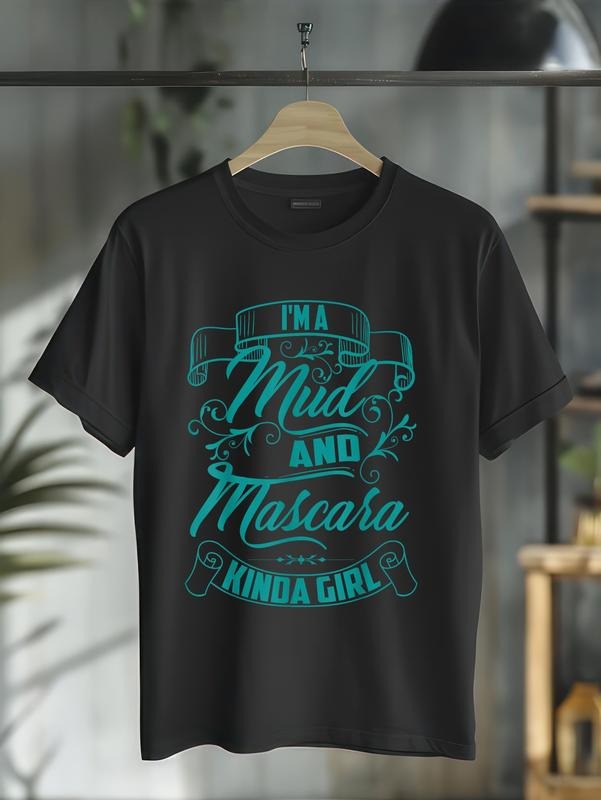 Cotton Cool I'M Mud Mascara Kinda Girl MTB Casual - Adult & Kids T-Shirts, Sweatshirts & Hoodies apparel design preview 1