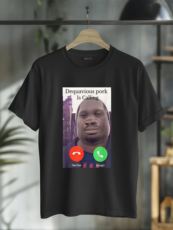 Cotton Daquavious Pork Is Calling Meme John Casual - Adult & Kids T-Shirts, Sweatshirts & Hoodies apparel design preview 1