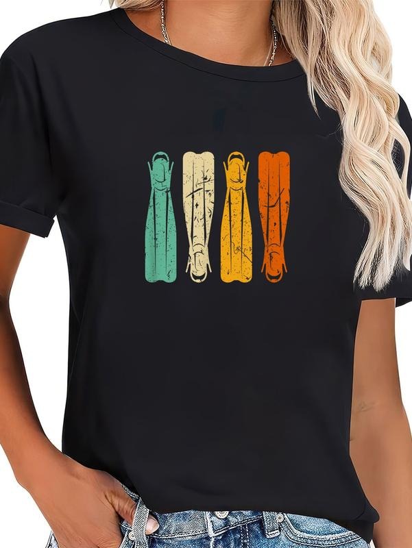 Cotton Diving Fins Retro Scuba Snorkeling Diver - Adult & Kids T-Shirts, Sweatshirts & Hoodies apparel design preview 1