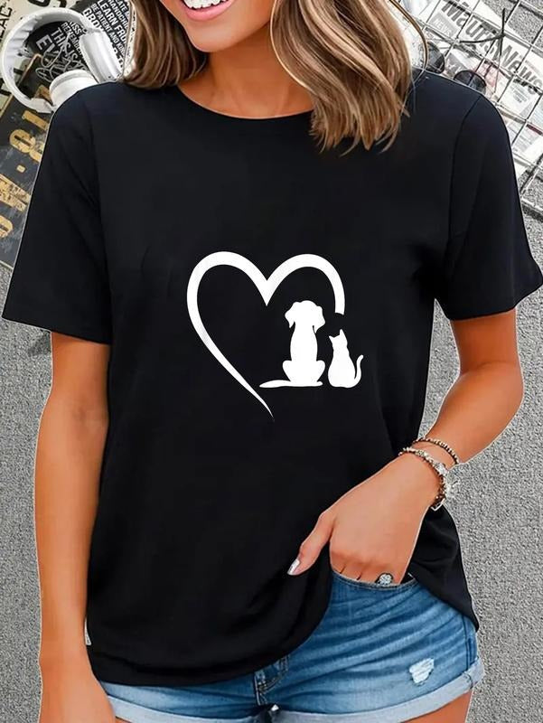 Cotton Dog Puppy Baby Cat Heart Animal Casual - Adult & Kids T-Shirts, Sweatshirts & Hoodies apparel design preview 1