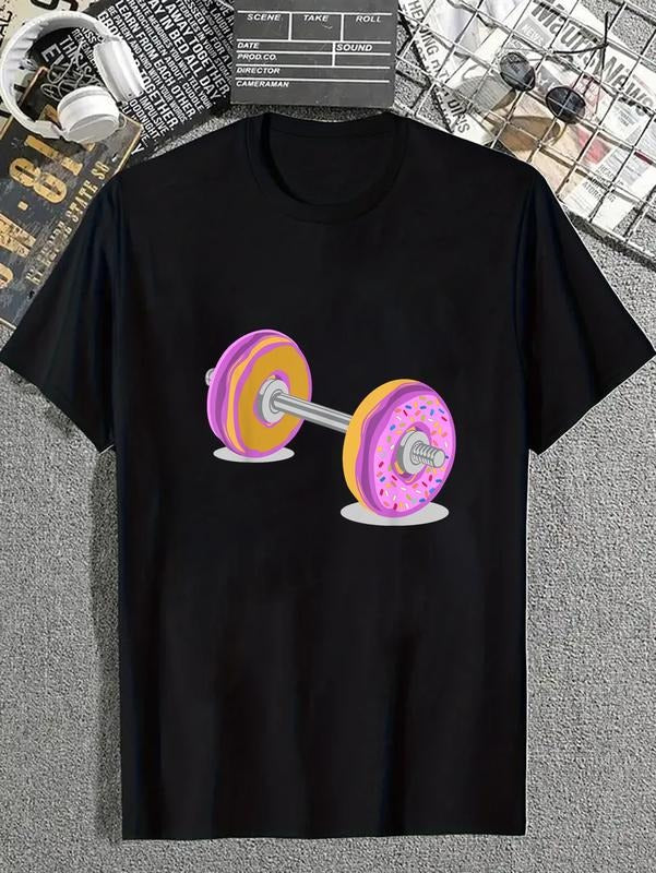 Cotton Doughnut Dumbbell Weight Lifting Exercise - Adult & Kids T-Shirts, Sweatshirts & Hoodies apparel design preview 1