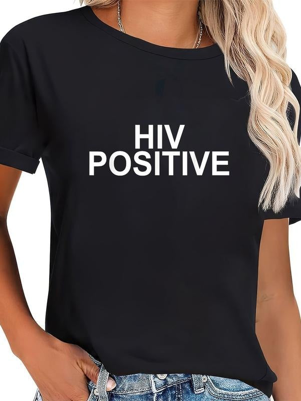 Cotton Awareness Support HIV POSITIVE Casual - Adult & Kids T-Shirts, Sweatshirts & Hoodies apparel design preview 1