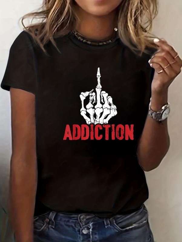Cotton Fuck Addiction Alcohol Recovery Sober Sobriety - Adult & Kids T-Shirts, Sweatshirts & Hoodies apparel design preview 1