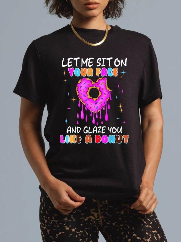 Cotton Funny Donut Inappropriate Humor Casual - Adult & Kids T-Shirts, Sweatshirts & Hoodies apparel design preview 1