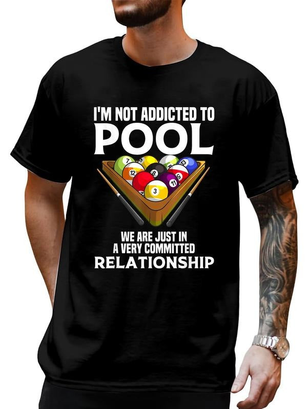 Cotton Funny Pool Player Cool Addicted Billiards - Adult & Kids T-Shirts, Sweatshirts & Hoodies apparel design preview 1