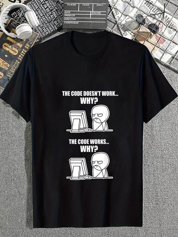 Cotton Funny Programmer Code Works Why Meme Casual - Adult & Kids T-Shirts, Sweatshirts & Hoodies apparel design preview 1