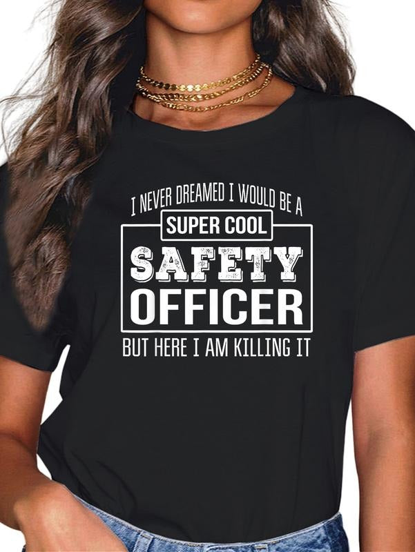 Cotton Funny Safety Officer Casual - Adult & Kids T-Shirts, Sweatshirts & Hoodies apparel design preview 1