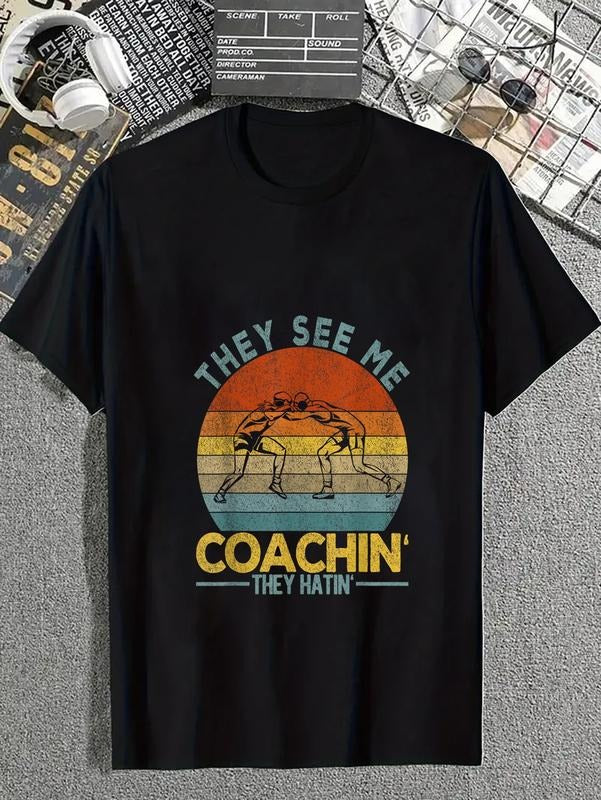 Cotton Funny Scholastic Wrestling Coach Folkstyle - Adult & Kids T-Shirts, Sweatshirts & Hoodies apparel design preview 1