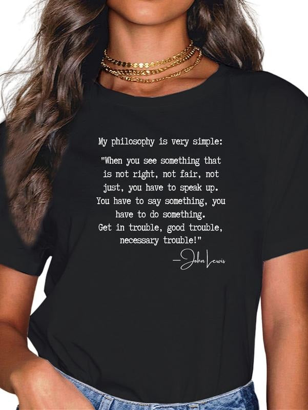 Cotton Get Good Necessary Trouble John Lewis Social - Adult & Kids T-Shirts, Sweatshirts & Hoodies apparel design preview 1