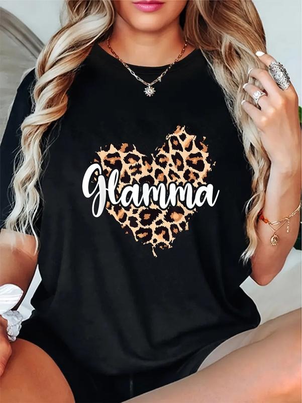 Cotton Grandma Grandmother Glamma Leopard Casual - Adult & Kids T-Shirts, Sweatshirts & Hoodies apparel design preview 1