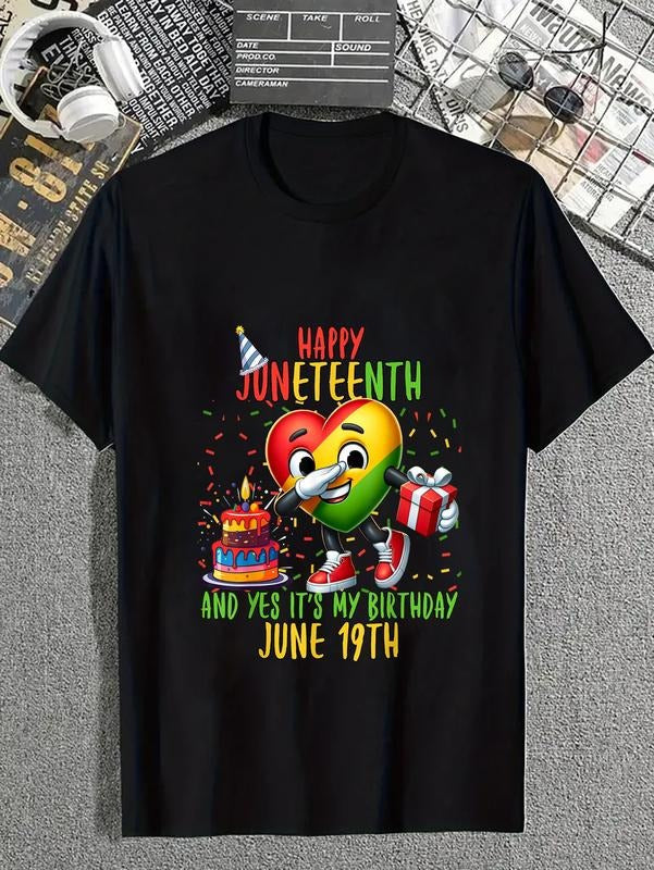 Cotton Happy Juneteenth Yes 'S Heart My June 19th - Adult & Kids T-Shirts, Sweatshirts & Hoodies apparel design preview 1