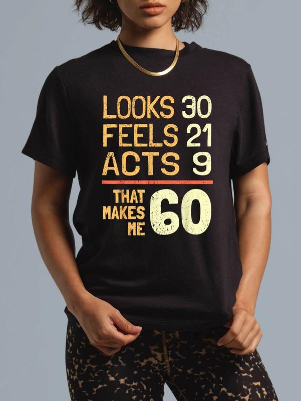 Cotton Hilarious 60th Idea I 60 Years Casual - Adult & Kids T-Shirts, Sweatshirts & Hoodies apparel design preview 1