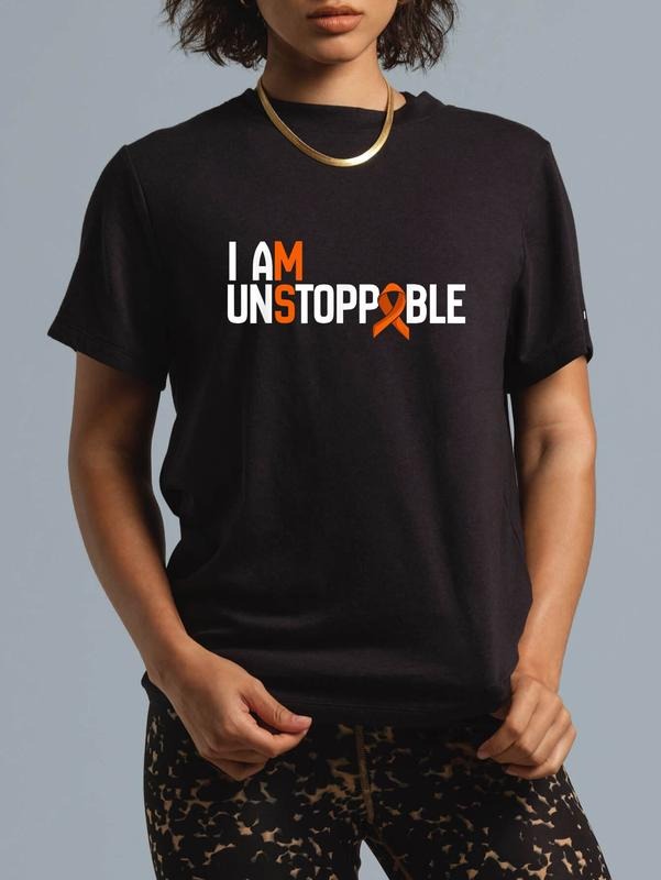 Cotton I Am Unstoppable Multiple Sclerosis MS - Adult & Kids T-Shirts, Sweatshirts & Hoodies apparel design preview 1