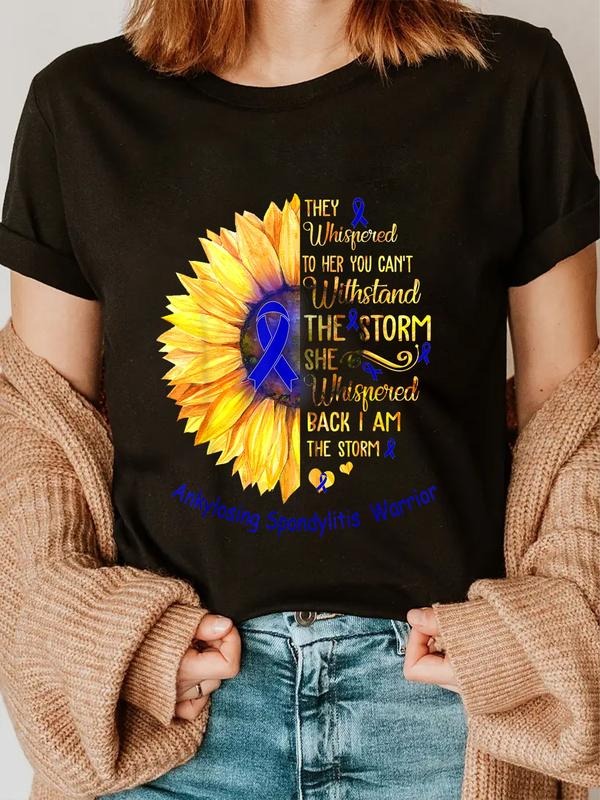 Cotton I Am Storm Ankylosing Spondylitis Warrior - Adult & Kids T-Shirts, Sweatshirts & Hoodies apparel design preview 1