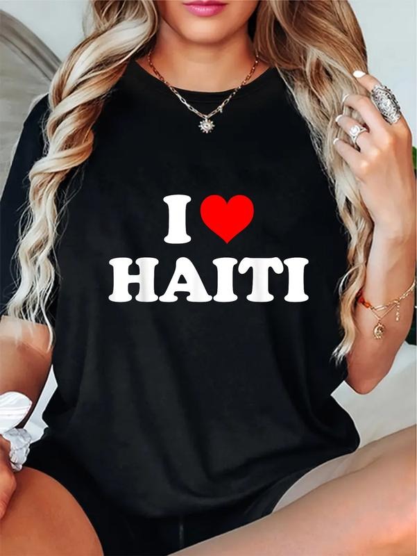 Cotton I Heart Haiti Love Casual - Adult & Kids T-Shirts, Sweatshirts & Hoodies apparel design preview 1