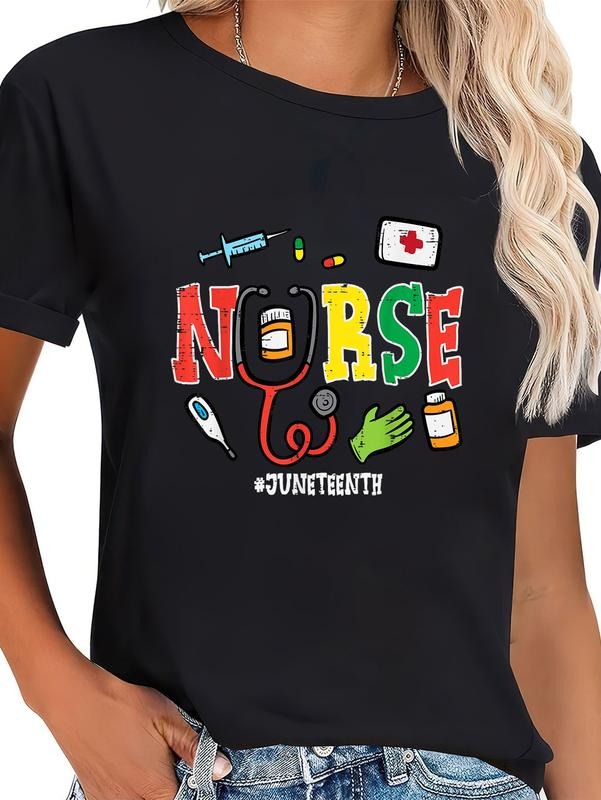 Cotton Juneteenth Nurse Black Freedom Day 1865 Scrub - Adult & Kids T-Shirts, Sweatshirts & Hoodies apparel design preview 1