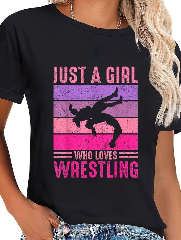 Cotton Just Girl Who Loves Wrestling Wrestle Wrestler - Adult & Kids T-Shirts, Sweatshirts & Hoodies apparel design preview 1