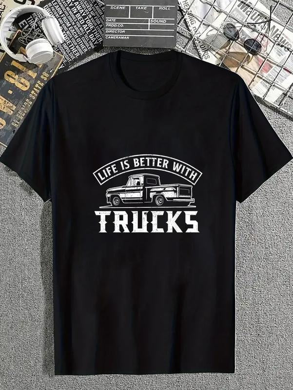 Cotton Life Is Better Trucks Truck Driver Pickup - Adult & Kids T-Shirts, Sweatshirts & Hoodies apparel design preview 1