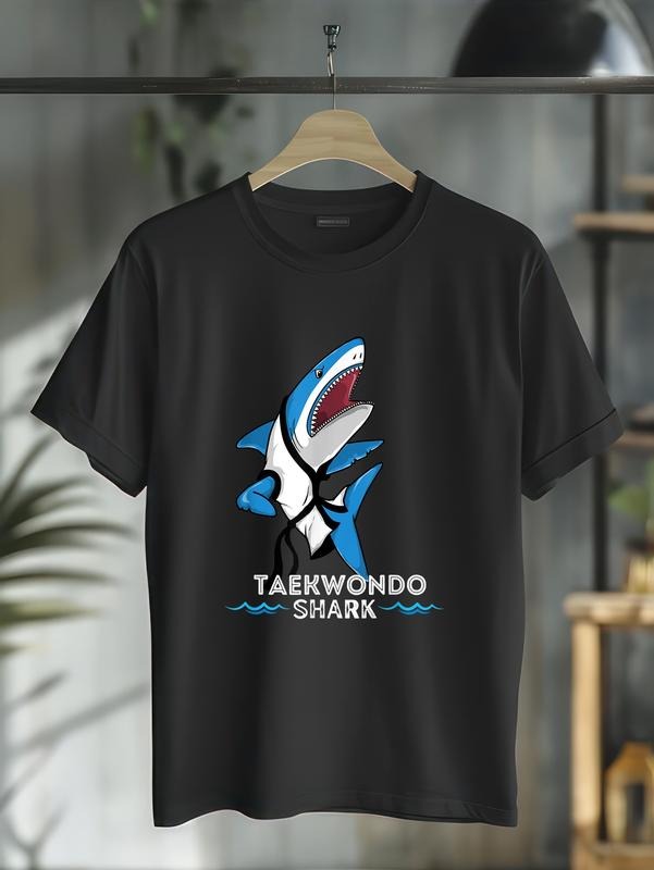 Cotton Martial Arts TKD Store Taekwondo Shark Casual - Adult & Kids T-Shirts, Sweatshirts & Hoodies apparel design preview 1
