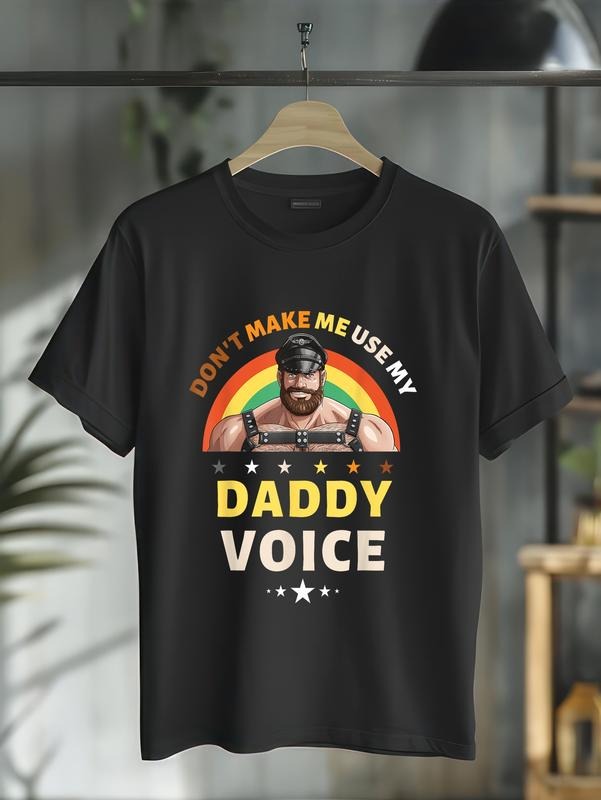 Cotton Don'T Make Me Use My Daddy Voice Funny Gay - Adult & Kids T-Shirts, Sweatshirts & Hoodies apparel design preview 1