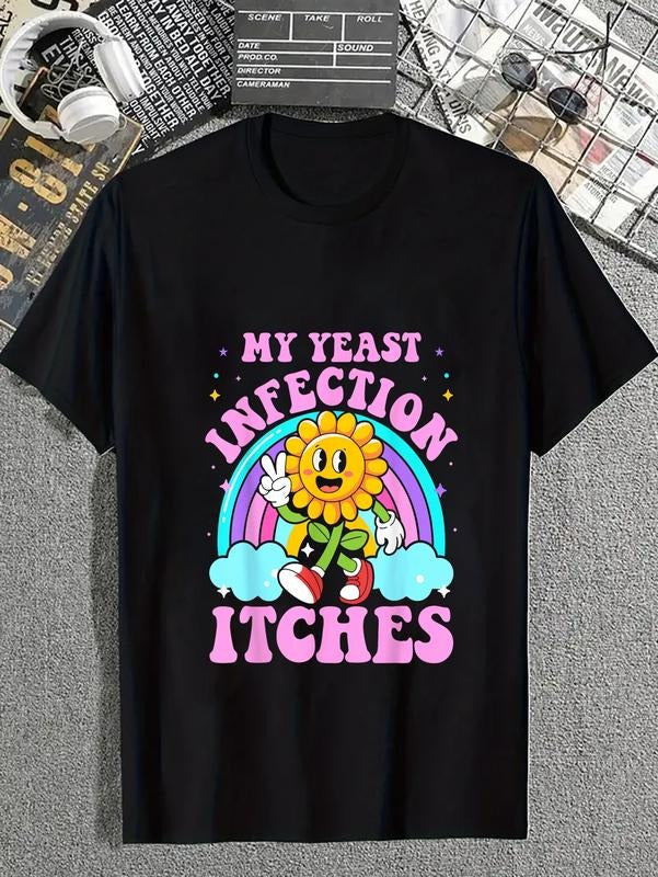 Cotton My Yeast Infection Itches Funny Sarcastic Meme - Adult & Kids T-Shirts, Sweatshirts & Hoodies apparel design preview 1