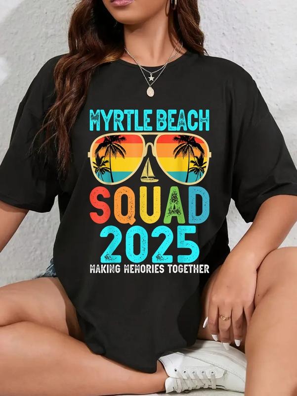 Cotton Myrtle Beach Squad 2025 Vacation Friends - Adult & Kids T-Shirts, Sweatshirts & Hoodies apparel design preview 1