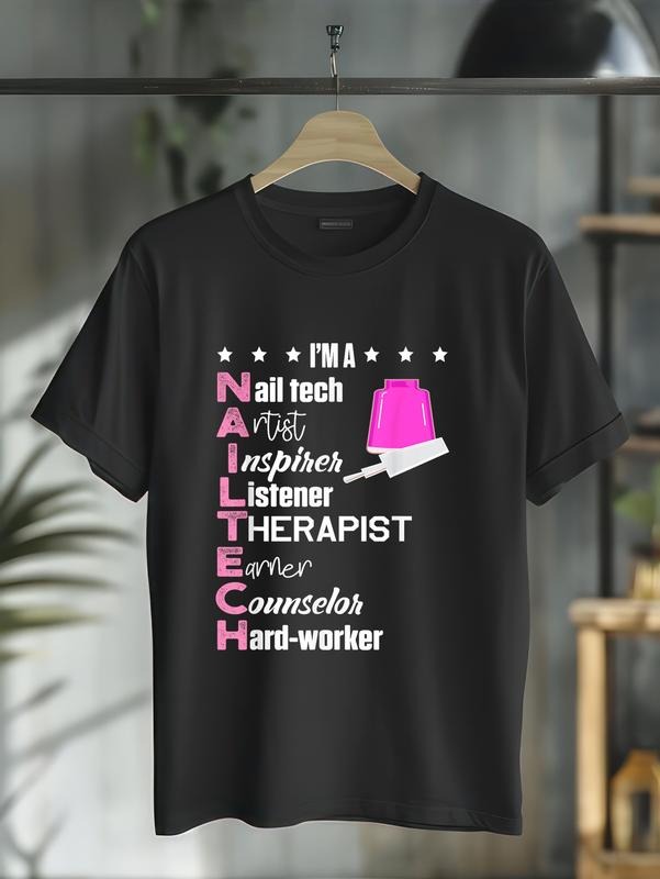 Cotton Nail Technician Counselor Tech Artist - Adult & Kids T-Shirts, Sweatshirts & Hoodies apparel design preview 1