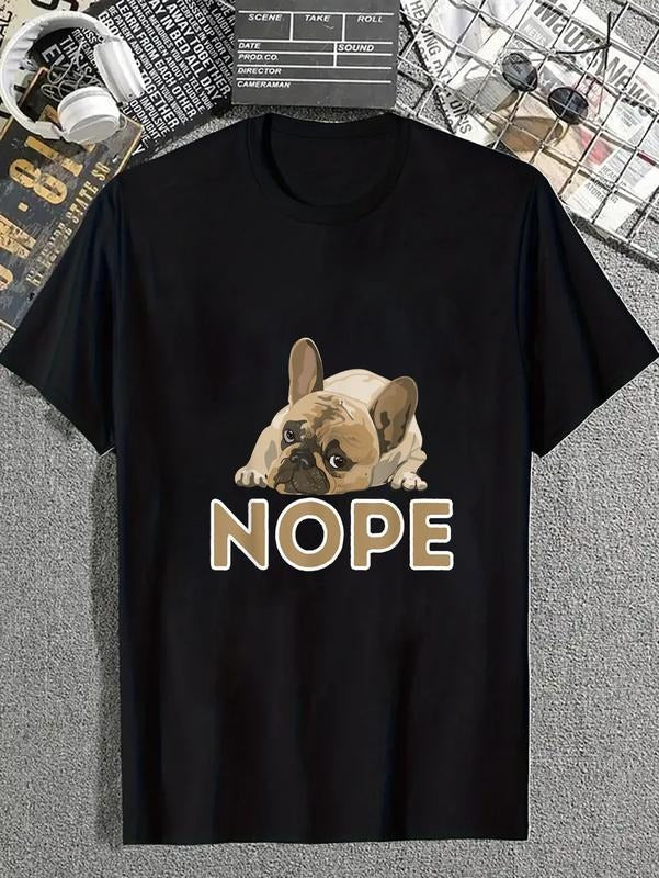 Cotton Nope Lazy Frenchie Funny French Bulldog Dog - Adult & Kids T-Shirts, Sweatshirts & Hoodies apparel design preview 1