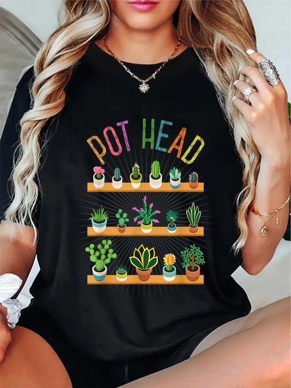 Cotton Plant Lover Gardener Pot Head Succulent Casual - Adult & Kids T-Shirts, Sweatshirts & Hoodies apparel design preview 1