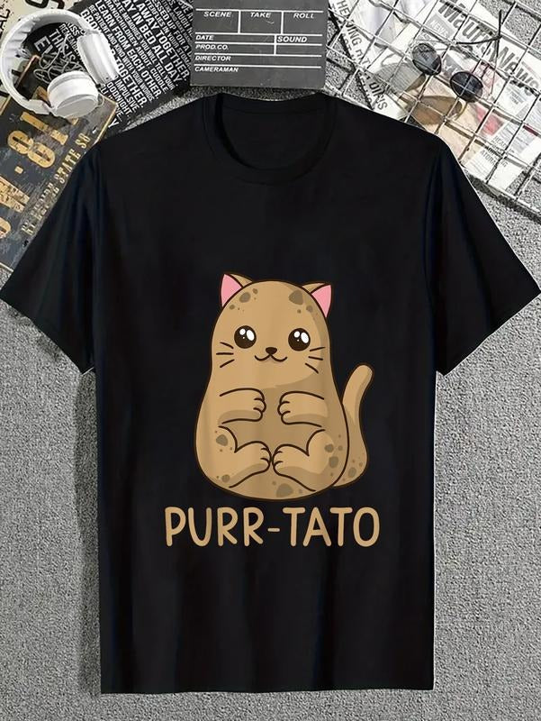 Cotton Purrtato Cat Potato Lover Idaho Potatoes - Adult & Kids T-Shirts, Sweatshirts & Hoodies apparel design preview 1