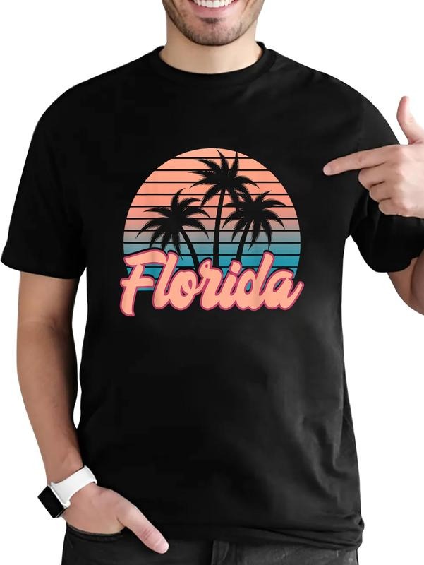 Cotton Retro Palm Trees Tropical Summer Florida - Adult & Kids T-Shirts, Sweatshirts & Hoodies apparel design preview 1