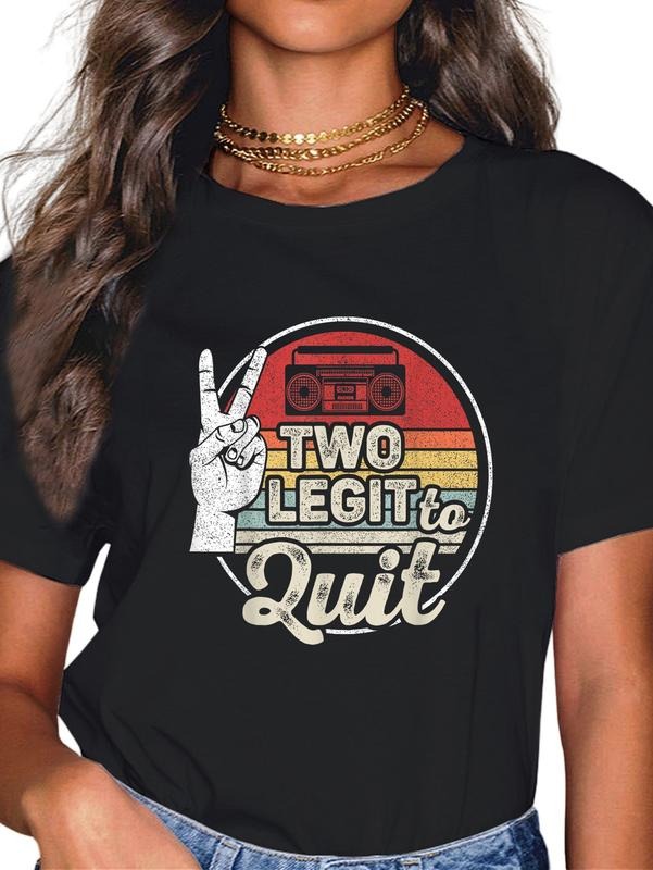 Cotton Retro Vintage 2nd Hip Hop Two Legit Quit - Adult & Kids T-Shirts, Sweatshirts & Hoodies apparel design preview 1
