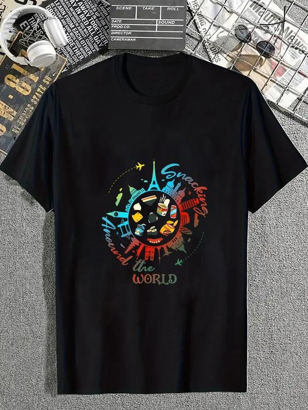 Cotton Snacking Around World Fastfood Travel Food - Adult & Kids T-Shirts, Sweatshirts & Hoodies apparel design preview 1