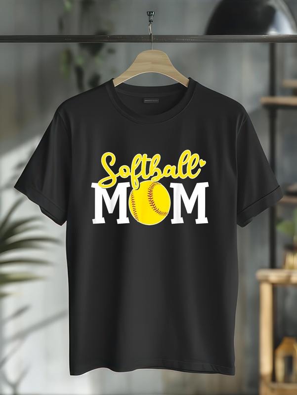Cotton Softball Mom Cute Mother Love Casual - Adult & Kids T-Shirts, Sweatshirts & Hoodies apparel design preview 1