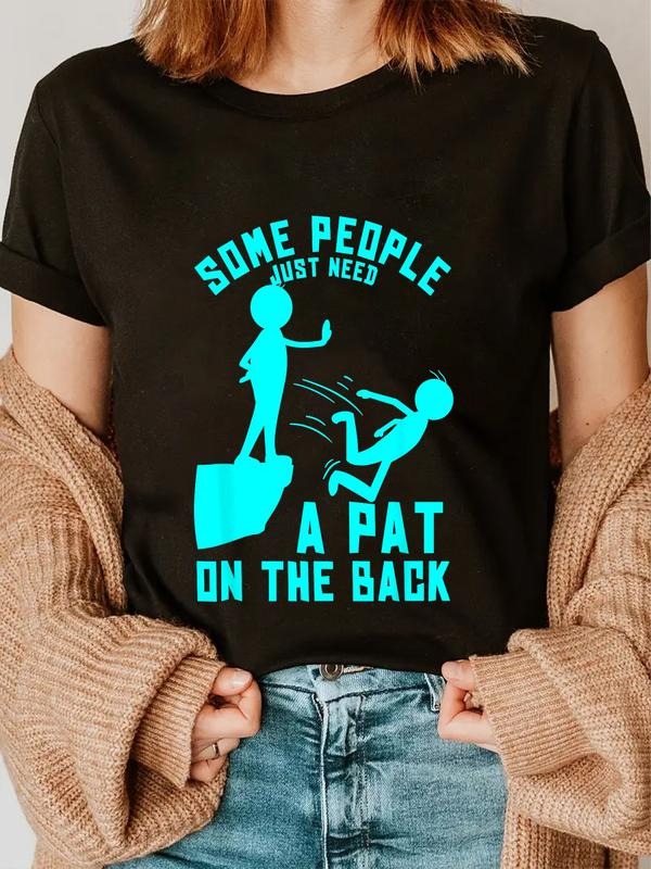 Cotton Some People Just Need Pat Back Sarcastic - Adult & Kids T-Shirts, Sweatshirts & Hoodies apparel design preview 1